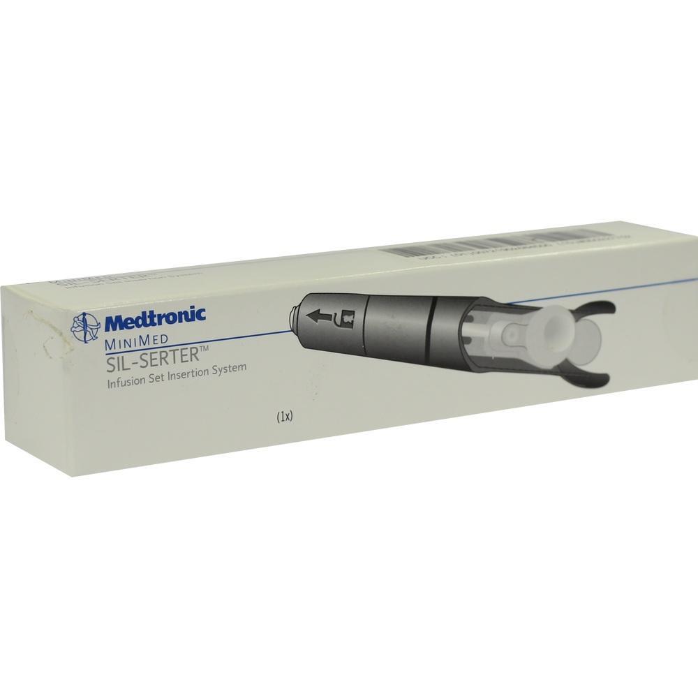 Eine weiße Verpackung mit einem medizinischen Gerät von Medtronic.